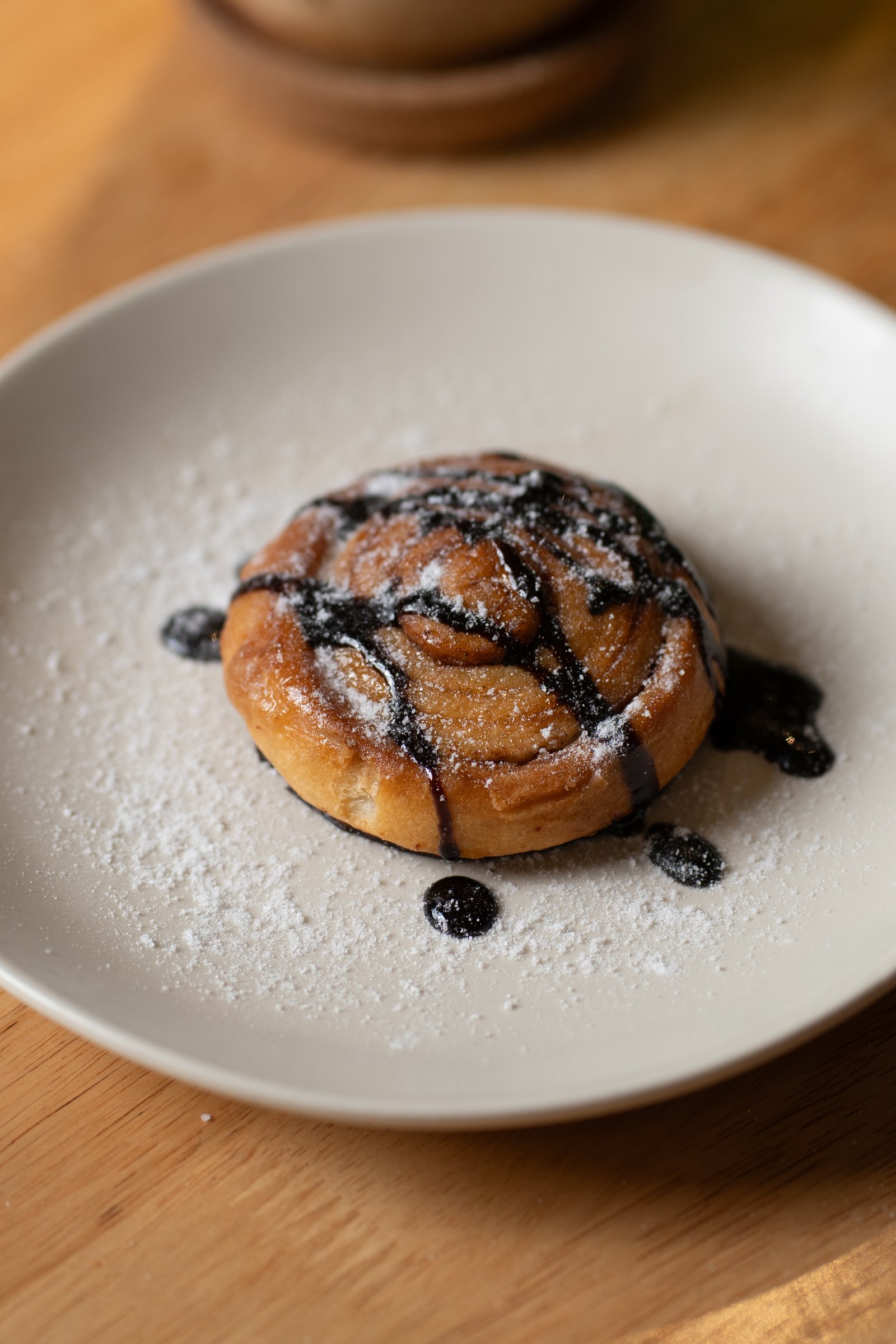Fresh cinnamon rolls at Kathe Coffee, Bengaluru